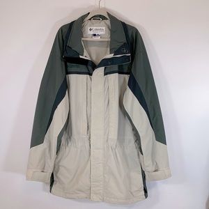 Columbia Waterproof Mens Size XL Tall Double Full Zip Up Interchange Jacket Coat